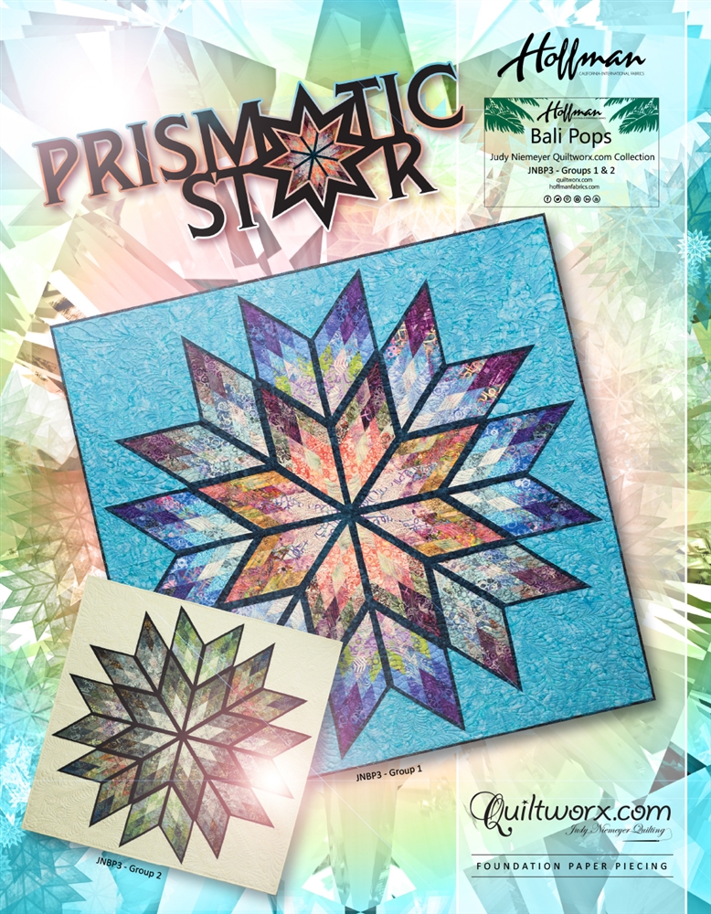 Prismatic Star Quilt Pattern by Judy Niemeyer