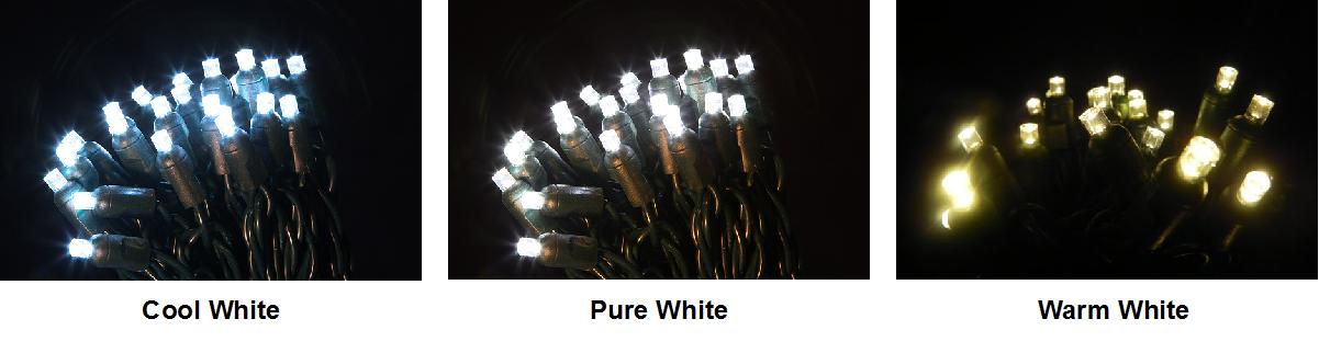 Warm White, Cold White and Pure White LED Comparisons