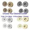 No Sew Magnetic Bag Snaps x 2 sets in Antique Brass, Gold, Chrome or Gun Metal