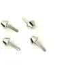 Bucket Bag Feet Nickel 1/2 Inch (12mm) x 4 by Sallie Tomato