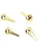 Dome Bag Feet Gold 1/2 Inch (12mm) x 4 by Sallie Tomato