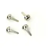 Dome Bag Feet Nickel 1/2 Inch (12mm) x 4 by Sallie Tomato