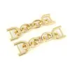 Chain Strap Connectors 1/2 Inch 12mm Gold x 2 by Sallie Tomato