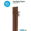 By Annie 40 Inch Handbag Zipper Seal Brown - See Video