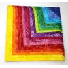 Rainbow 40 x 10" Fabric Squares AKA Layer Cake 
by Batiks Australia - Image of the Precut Fabric Selection