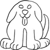 Front Facing Dog, large #30400