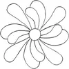 Feather Flower, 1-way petal #30363