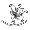 Vine Series, Curly Q Flower #30439