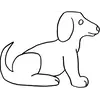 Side Facing Dog, lg #30382