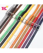Leather Bag Handle Single Strap with Buckle and Clips 100 to 120 cms Multiple Colours Available