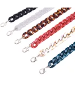 Flat Chain Acrylic Bag Handles 60cms 6 Colours Available
