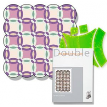 Double Wedding Ring + Book Patchwork Template Sewing Buddies Australia