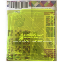 Basics Template Set 1 (A - G) Matilda's Own 5 Sewing Buddies Australia