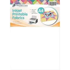 Printable Fabric (Inkjet) A4 x 5 Sheets