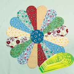 Dresden Plate Curved 4" to 9" Patchwork Template Matilda's Own