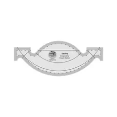 Smiley Creative Grids Non-Slip Free Motion Quilting Tool / Ruler SEE VIDEO