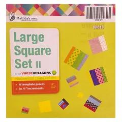 Matildas Own Large Square Set 11 Patchwork Template Set 3.00in to 4.25in