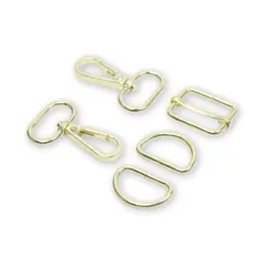 Basic 3 Gold 1 Inch (25mm) Hardware Kit by Sallie Tomato