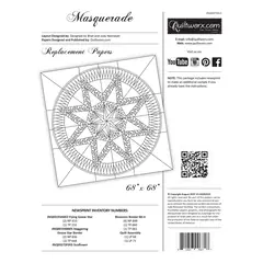 Masquerade Quilt Extra Foundation Papers by Judy Niemeyer