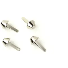 Bucket Bag Feet Nickel 1/2 Inch (12mm) x 4 by Sallie Tomato
