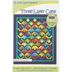 Three Layer Cake Pattern by Cozy Quilt Designs - Image of Pattern Cover