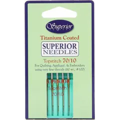 ​Superior 70/10 Topstitch Titanium Machine Needles SEE VIDEO