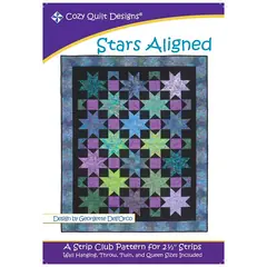 Stars Aligned Pattern by Cozy Quilt Designs - Image of Pattern Cover