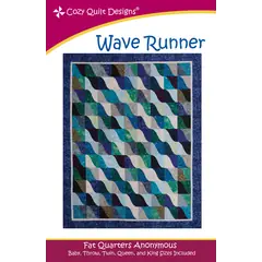 Wave Runner Pattern by Cozy Quilt Designs - Image of Pattern Cover