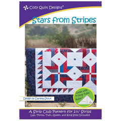 Stars From Stripes Pattern by Cozy Quilt Designs - Image of Pattern Cover