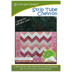 Strip Tube Chevron Pattern by Cozy Quilt Designs - Image of Pattern Cover