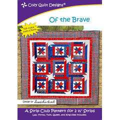 Of the Brave Pattern by Cozy Quilt Designs - Image of Pattern Cover
