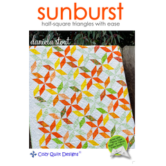 Sunburst Pattern by Cozy Quilt Designs - Image of Pattern Cover