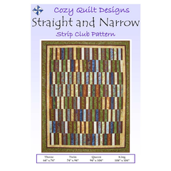 Straight And Narrow Pattern by Cozy Quilt Designs - Image of Pattern Cover