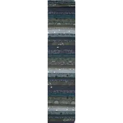 Quilters History Teal Rainbow aka Jelly Roll or Bali Pop
