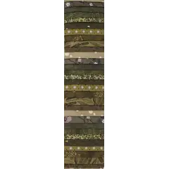 Quilters History Green Rainbow aka Jelly Roll or Bali Pop