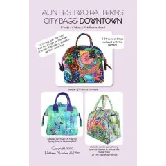 City Bag Downtown Pattern AT652 by Aunties Two