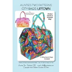 City Bag Uptown Pattern AT650 by Aunties Two