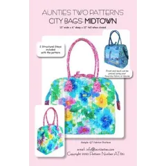 City Bag Midtown Pattern AT651 by Aunties Two