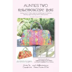 Kaleidoscope Bag Pattern AT657 by Aunties Two - Image of Pattern Cover
