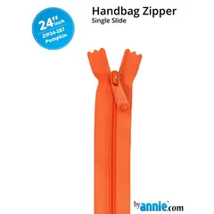 By Annie 24 Inch Handbag Zipper Pumpkin - See Video