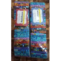 2 x Blue Swirls Rainbows aka Jelly Roll Plus Free Buddies Star Quilt Pattern