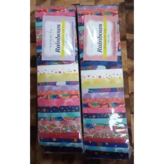 2 x Fun with Colour Rainbows aka Jelly Roll Plus Free Buddies Star Quilt Pattern