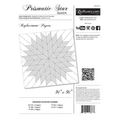 Prismatic Star Queen Extra Foundation Papers by Judy Niemeyer - Image of Replacement papers packaging
