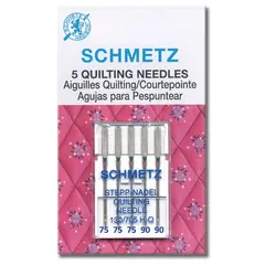 Schmetz Mixed Sizes QUILTING Machine Needle - 5 pack that Includes 3 x size 75/11 and 2 x size 90/14