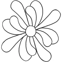 Feather Flower, 2 way petal #30366