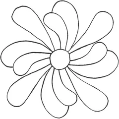 Feather Flower, 1-way petal #30363