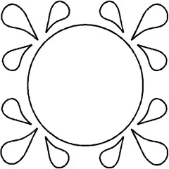 Tear Drop Circle #30333