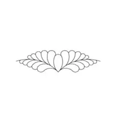 Sweeping Feather Border #30597