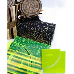 Drunkards Path 3 , 4 and 5inch Set Patchwork Template