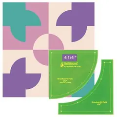 Drunkards Path 4.25 inch Patchwork Template Set